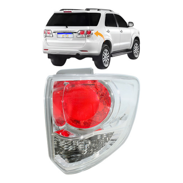 Lanterna Toyota Sw4 2012 2013 2014 2015 Traseira Nova L.d Direito Cromado
