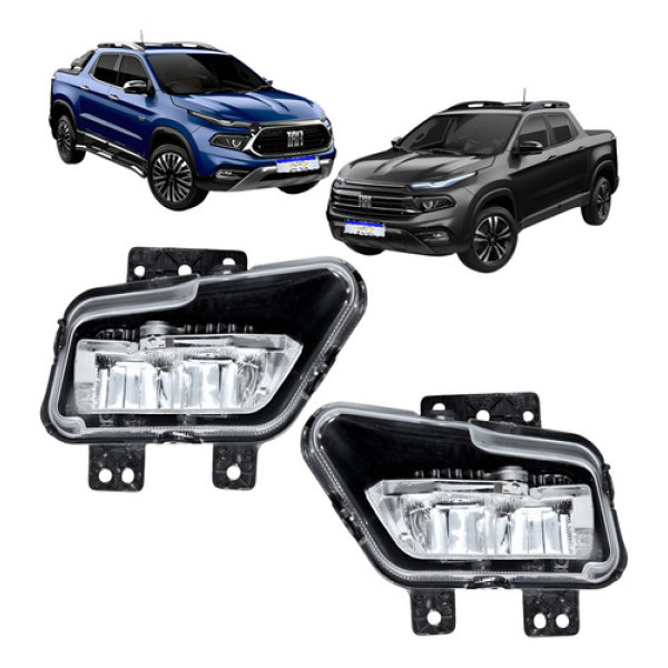 Farol Milha Auxiliar Neblina Fiat Toro 2021 A 2025 C/ Led