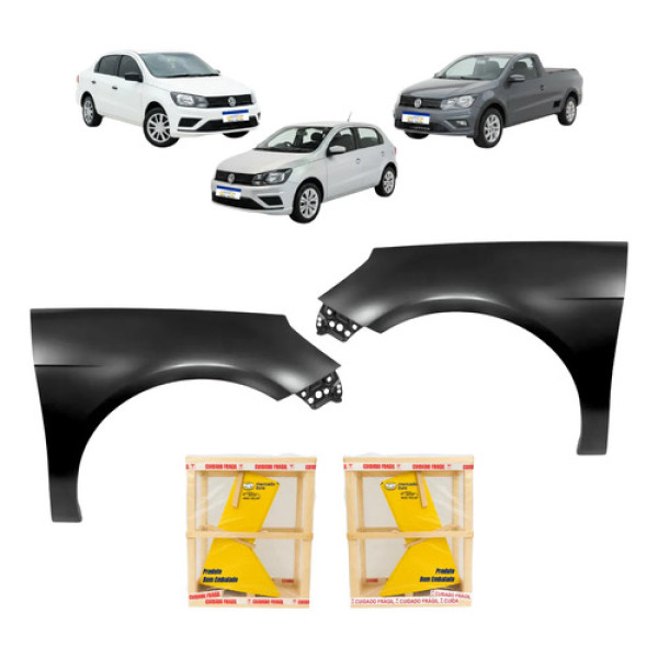 Par Paralama Volkswagen Voyage Gol G8 2019 2020 2021 2023