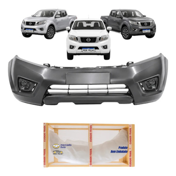 Parachoque Nissan Frontier C/ressalto 2017 201 A 2022 Novo Preto