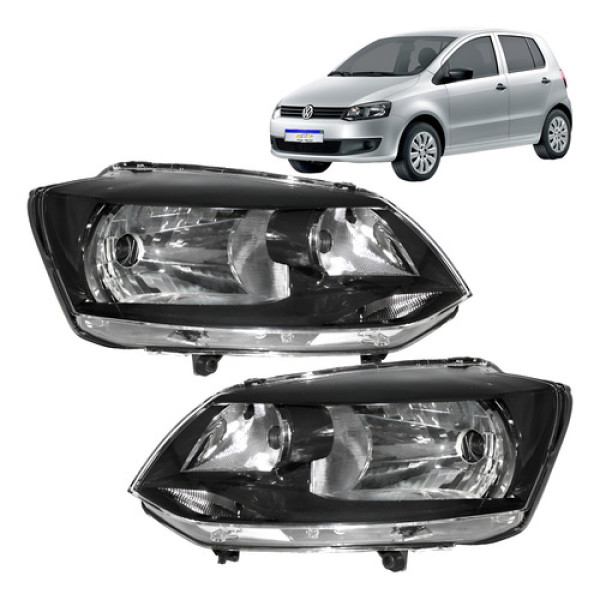 Par Farol Volkswagen Fox 2011 2012 2013 2014 Foco Simples Direito