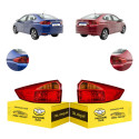 Par Lanterna Canto Honda City 2015 2016 2017 Ambos Lados Vermelho Âmbar