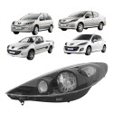 Farol Peugeot 207 2009 A 2015 Hoggar 2010 A 2015 Fume Novo