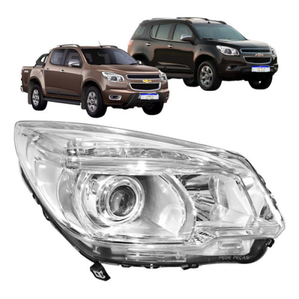 Farol Chevrolet S10 Trailblazer Ltz 2012 2013 A 2016 Novo Ld