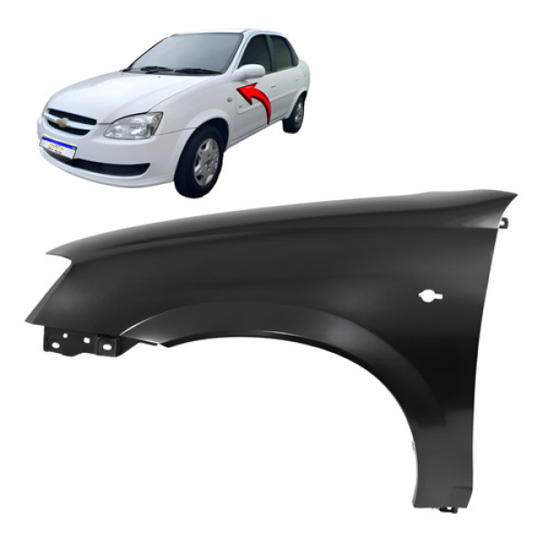 Paralama Gm Classic 2011 2012 2013 2014 2015 2016 Novo Le Esquerdo Preto