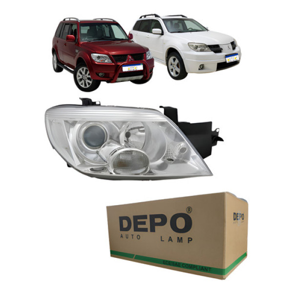 Farol Pajero Tr4 2010 A 2015 Airtrek 2004 A 2008 Direito Direito/passageiro Escolha De Lado