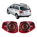 Par Lanterna Volkswagen Spacefox 06 2007 2008 2009 2010 Nova Ambos Lados Vermelho