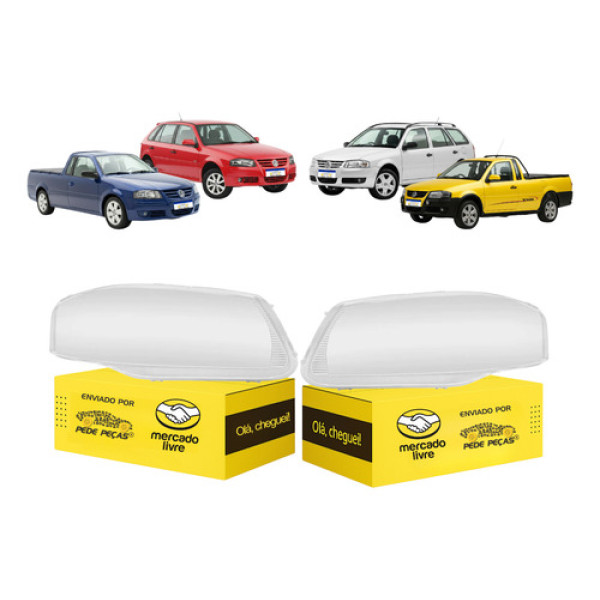 Par Lente Farol G4 Vw Gol Saveiro Voyage 2006 07 08 A 2014