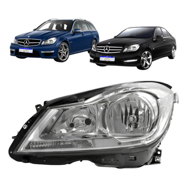 Farol Mercedes Classe C180 C200 C250 2012 2013 2014 Le Esquerdo/motorista