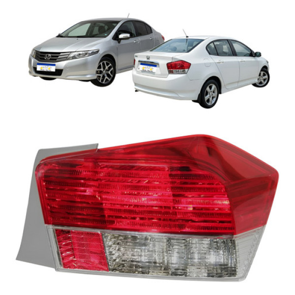 Lanterna Traseira Direita Honda City 2009 2010 2011 2012 Direito/passageiro Vermelho