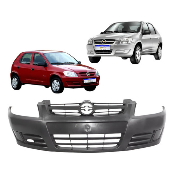 Parachoque Celta Prisma Joy Life Maxx Spirit Super 2007 A 11 Preto