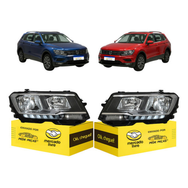 Par Farol Sinaleira Vw Tiguan 2018 2019 2020 2021 Novo Ambos Lados