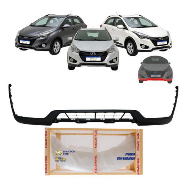 Spoiler Dianteiro Hb20x 2012 2013 2014 2015 Original Novo Preto