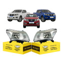 Par Farol Nissan Frontier 2018 2019 2020 2021 Cromado Ambos Lados