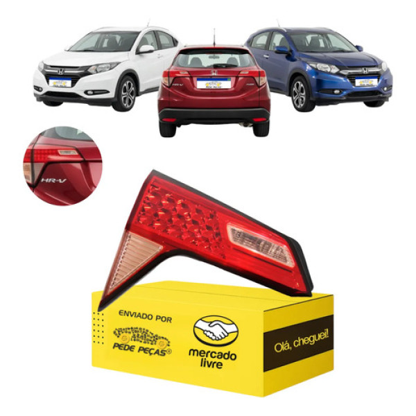 Lanterna Honda Hr-v Exl 2015 2016 2017 2018 Tampa Nova L.e Esquerdo/motorista Cristal