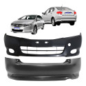 Kit Parachoque Honda City 2009 2010 2011 2012 Sem Furo Novo  Preto