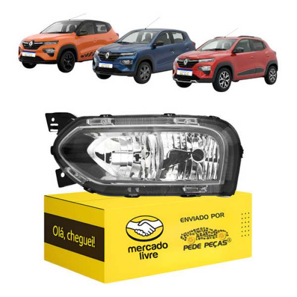 Farol Esquerdo Inferior Renault Kwid 2023 2024 2025 2026 Esquerdo/motorista