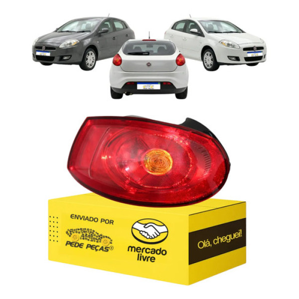 Lanterna Traseira Fiat Bravo 2011 2012 2013 2014 Le Esquerdo/motorista