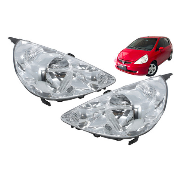 Farol Honda Fit 2003 2004 2005 2006 2007 2008 Novo  Farol Honda Fit 2003 2004 2005 2006 2007 2008 Novo