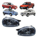 Par Farol Gm Corsa 1994 1995 1996 A 2010 Mascara Negra Novo