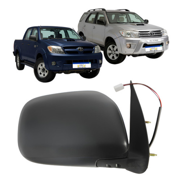 Retrovisor Ld Toyota Hilux Sw4 2006 A 2015 Preto Texturizado Direito