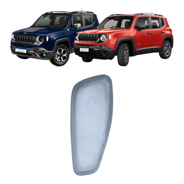 Refletor Paralama Renegade 2016 2017 2018 2019 A 2025 Le  Branco Esquerdo/motorista Refletor Paralama Renegade 2016 2017 2018 2019 A 2025 Le  Branco Esquerdo/motorista