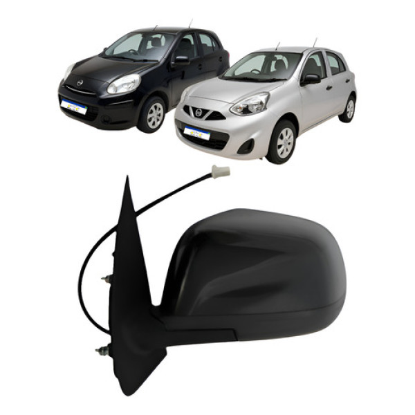 Retrovisor Eletrico Esquerdo Nissan March 2012 A 2020 Novo Esquerdo