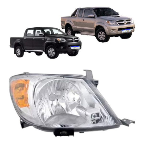 Farol Toyota Hilux 2006 2007 2008 2009 2010 2011 Ambar Ld
