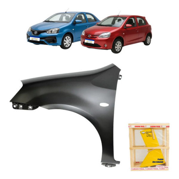 Paralama Esquerdo Etios 2012 13 14 15 16 17 18 19 20 2021