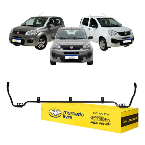 Travessa Inferior Parachoque Diant Fiat Uno 2011 12 A 2021