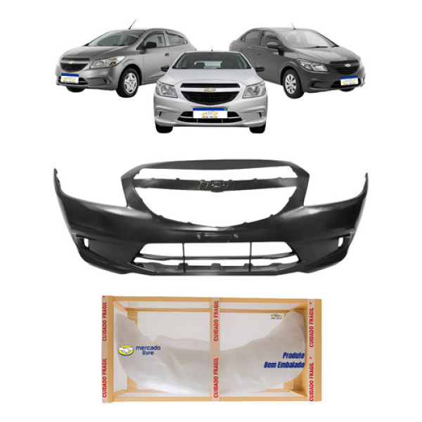 Parachoque Dianteiro Onix Prisma 2013 A 2019 Joy Ls Preto