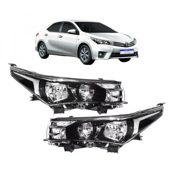 Farol Toyota Corolla 2015 2016 2017 Dianteiro Novo Par