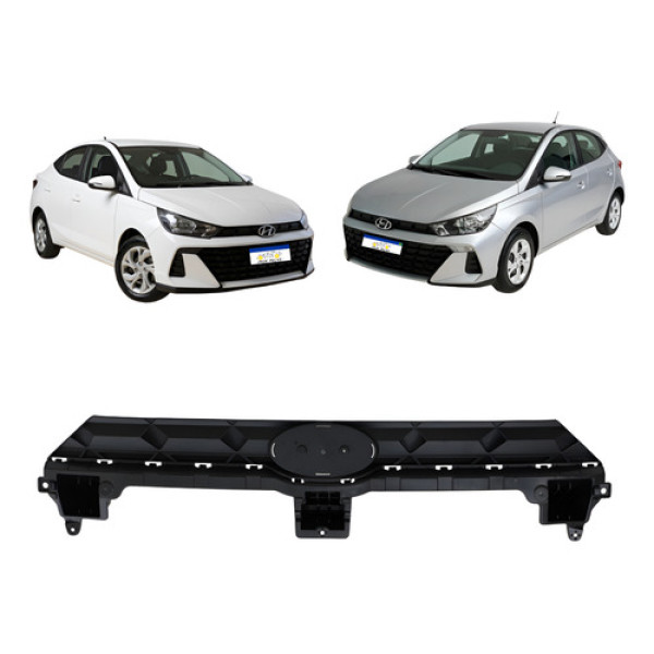 Grade Radiador Hb20 2023 2024 A 2026 Preto Texturizado Novo - Preto - Fosco