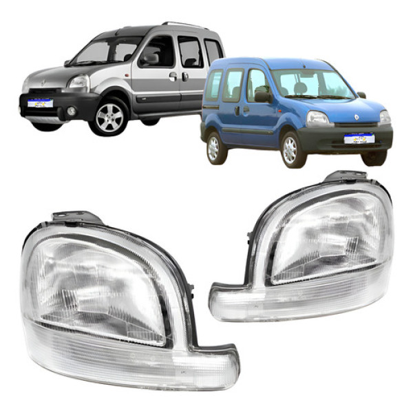 Par Farol Renault Kangoo 1998 1999 2000 2001 A 2007 Novo Ambos Lados