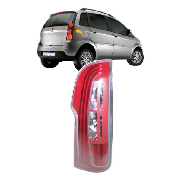 Lanterna Fiat Idea 2011 2012 2013 2014 2015 2016 Led L.d Direito Vermelho