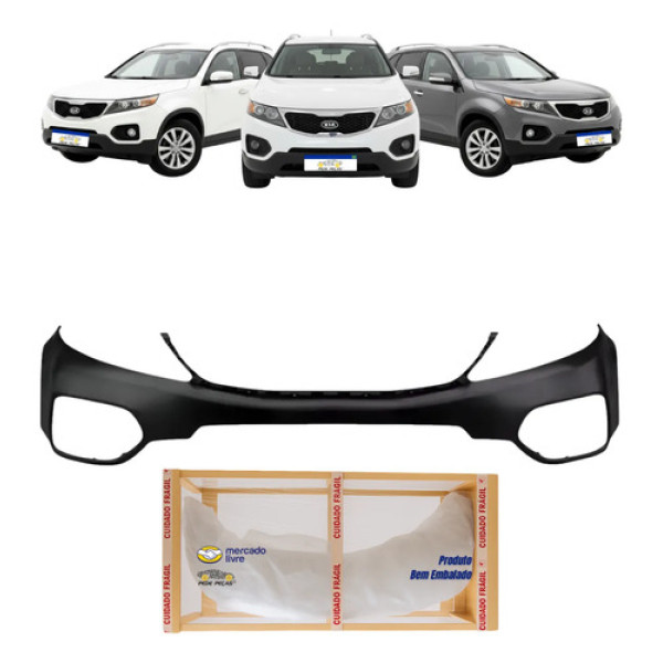 Parachoque Dianteiro Kia Sorento 2010 2011 2012 2013 Novo Preto