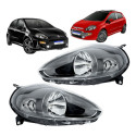 Farol Fiat Punto Mascara Cinza 2013 2014 2015 2016 2017 Novo