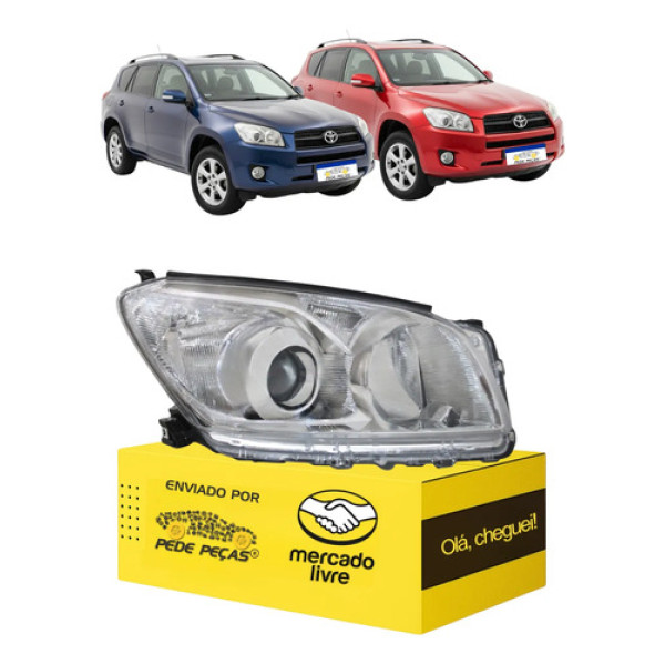 Farol Toyota Rav4 2009 2010 2011 2012 Foco Duplo L.d Direito/passageiro