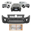 Parachoque Dianteiro Vw Amarok 2011 A 2016 C/friso Cromado Preto