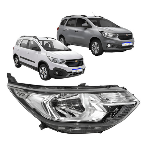 Farol Chevrolet Spin 2019 2020 2021 2022 2023 2024 Novo Ld