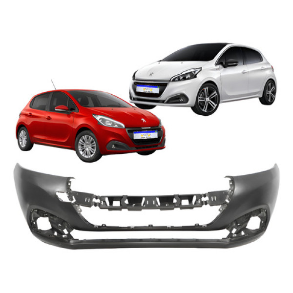 Parachoque Dianteiro Peugeot 208 2017 2018 2019 2020 Novo Preto