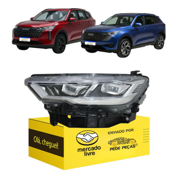 Farol Esquerdo Gwm Haval H6 2023 2024 2025 2026 Full Led Esquerdo/motorista
