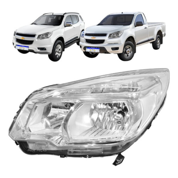 Farol Chevrolet S10 Trailblazer Lt Ls 2012 2013 A 2016 Le