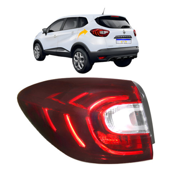 Lanterna Renault Captur 2017 2018 2019 2020 2021 2022 L.e Esquerdo Vermelho