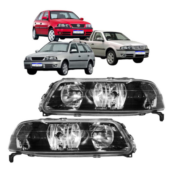 Farol Vw Gol Saveiro Parati G3 1999 2000 2001 2002 03 04 05