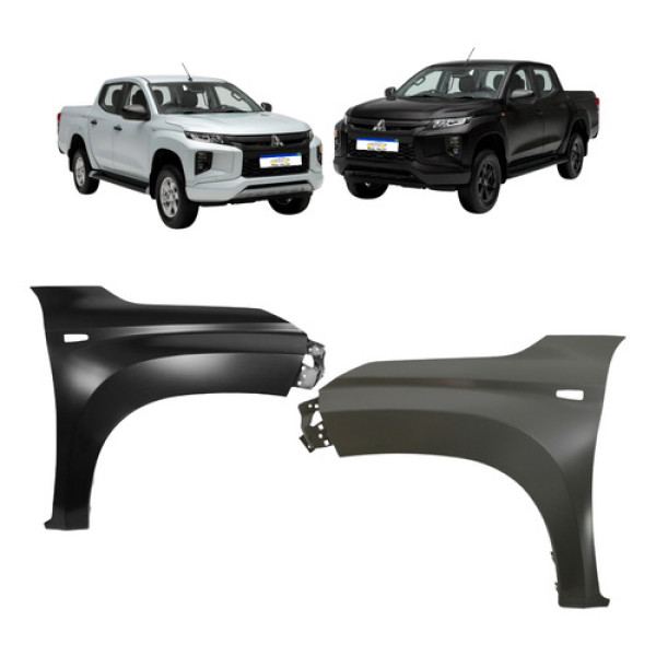 Par Paralama Dianteiro Mitsubishi L200 Triton 2021 A 2024