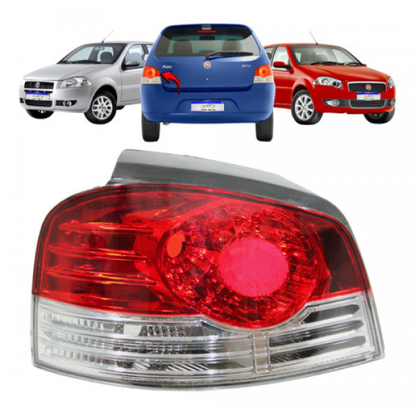 Lanterna Fiat Palio 2007 2008 2009 2010 2011 L.e Novo