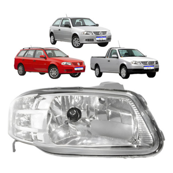 Farol Vw Gol Saveiro Parati G4 2006 2007 2008 2009 A 2013 Ld Direito