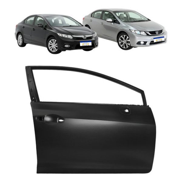 Porta Dianteira Honda Civic G9 2012 2013 2014 2015 2016 L.d - Dianteira - Direito/passageiro - Preto Porta Dianteira Honda Civic G9 2012 2013 2014 2015 2016 L.d - Dianteira - Direito/passageiro - Preto
