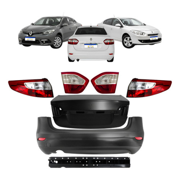 Kit Completo Traseiro Fluence 2010 2011 2012 2013 2014 A 18 Kit Completo Traseiro Fluence 2010 2011 2012 2013 2014 A 18